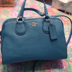 Coach blue purse
